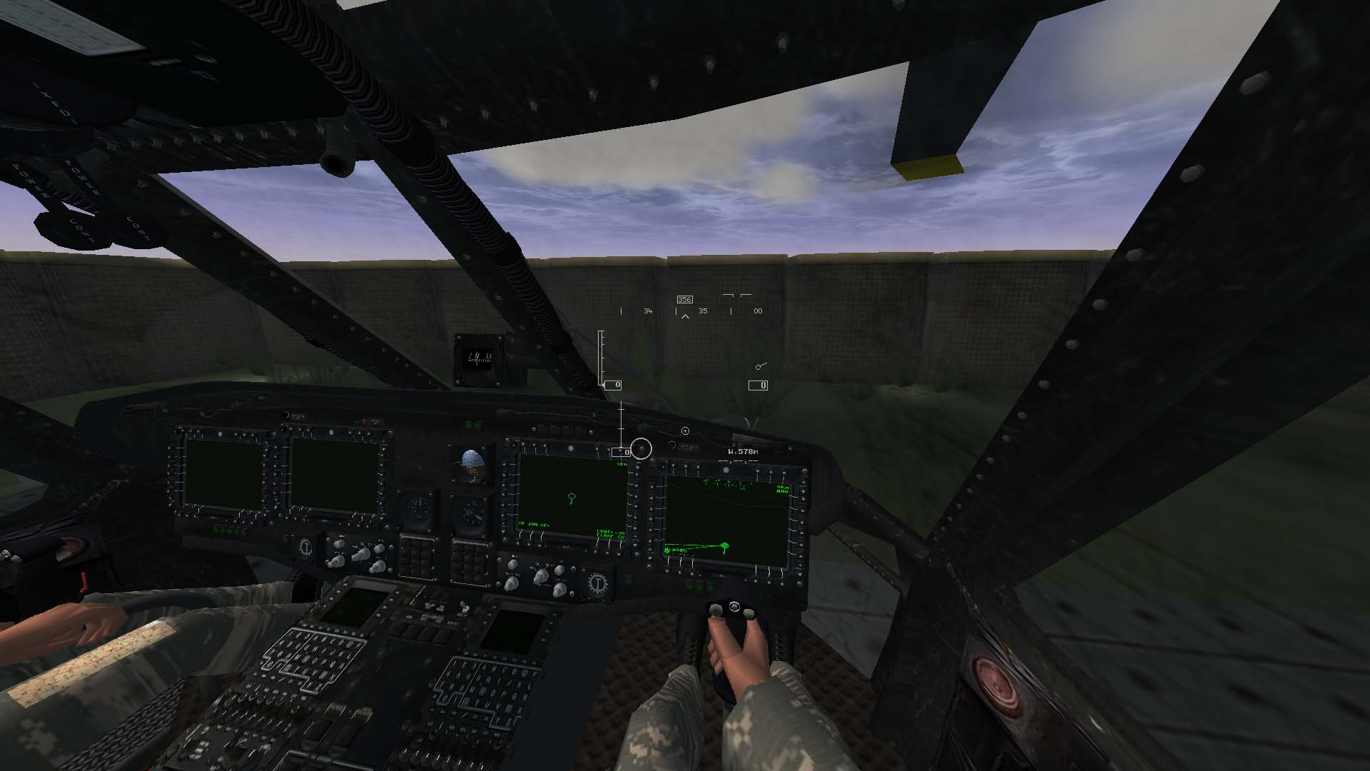 Attached picture UH pilot Old Cockpit.jpg